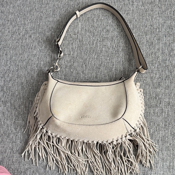 Isabel Marant Handbags - Isabel Marant Cream Fringe Shoulder Bag